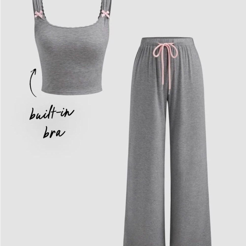 ISO Cider Gray & Pink Loungewear Set